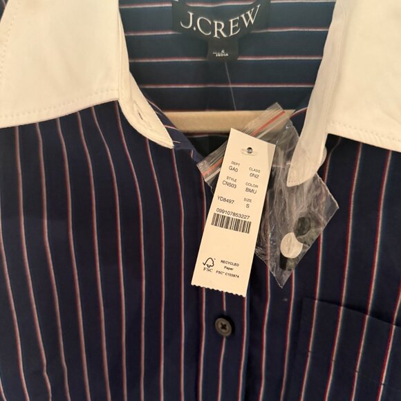 NWT J. Crew Étienne Cropped Button-up Shirt - Picture 7 of 7